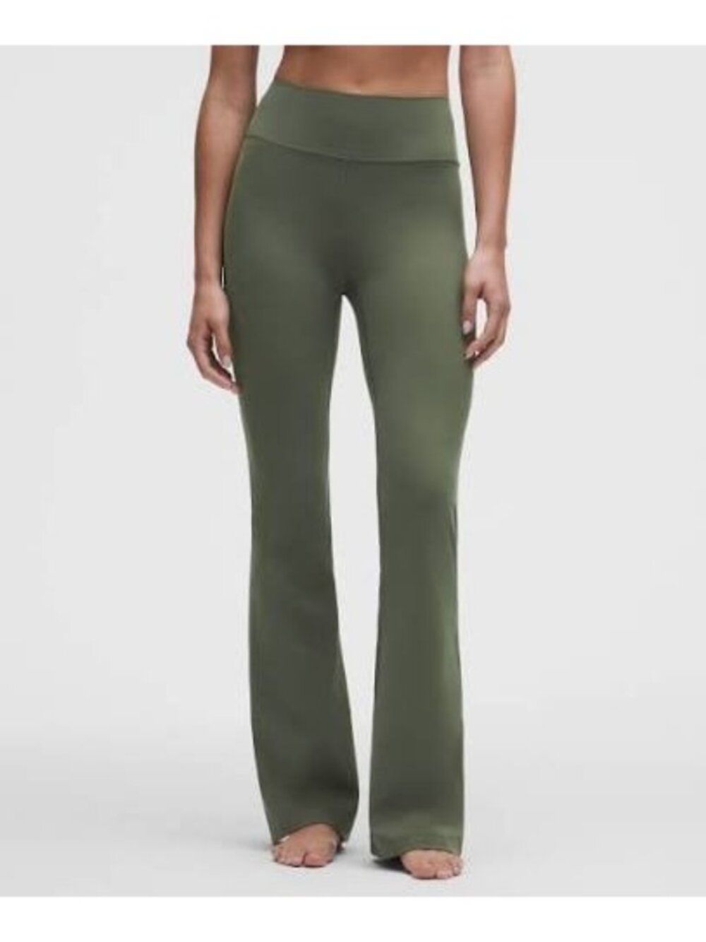 Lululemon Align High-Rise Flared Pant Leggings Olive Green Women’s Size 14 Yoga